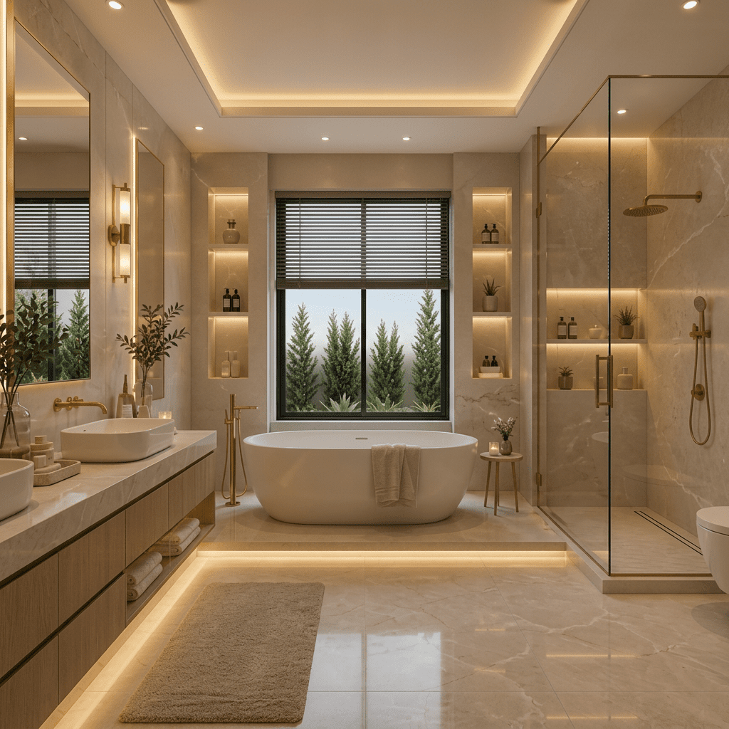 Premium bathroom vanities and sanitary ware for villa bathroom renovation