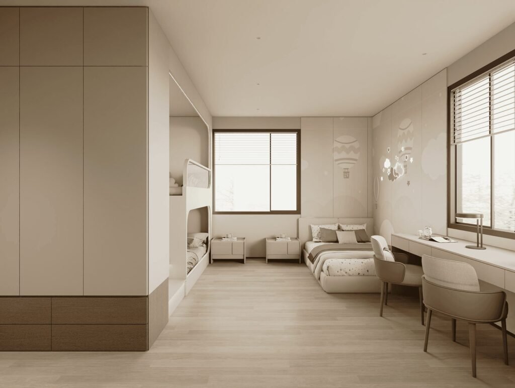 American villa project, Kids’ Rooms