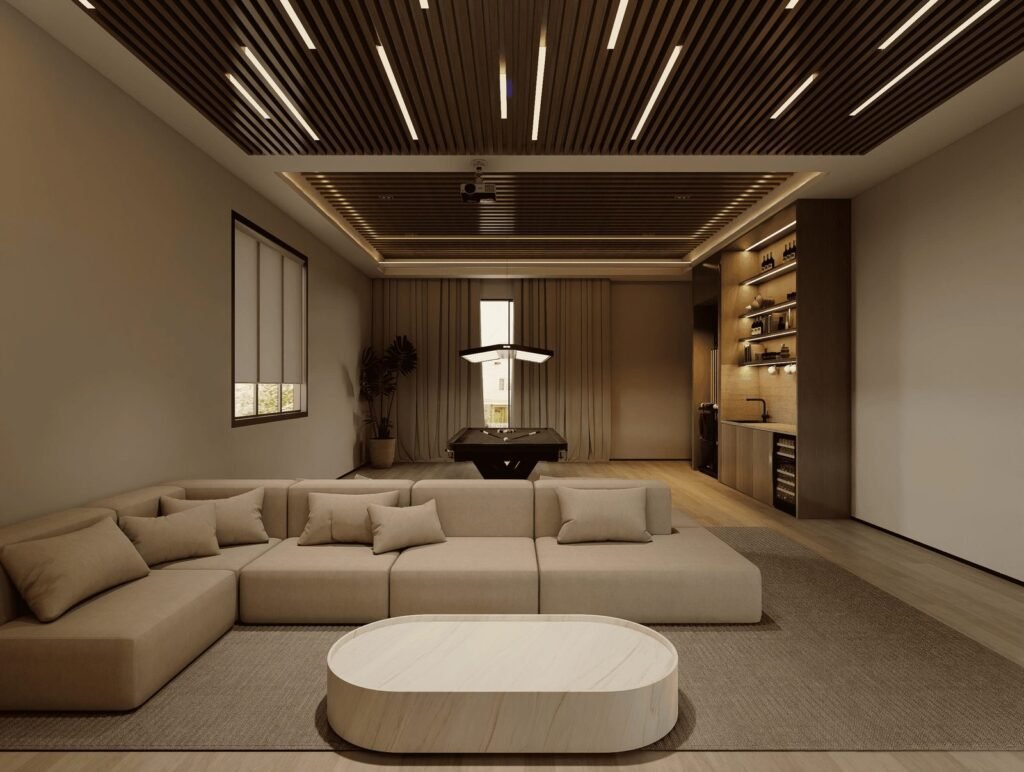 American villa project, TV / Media Room/GYM