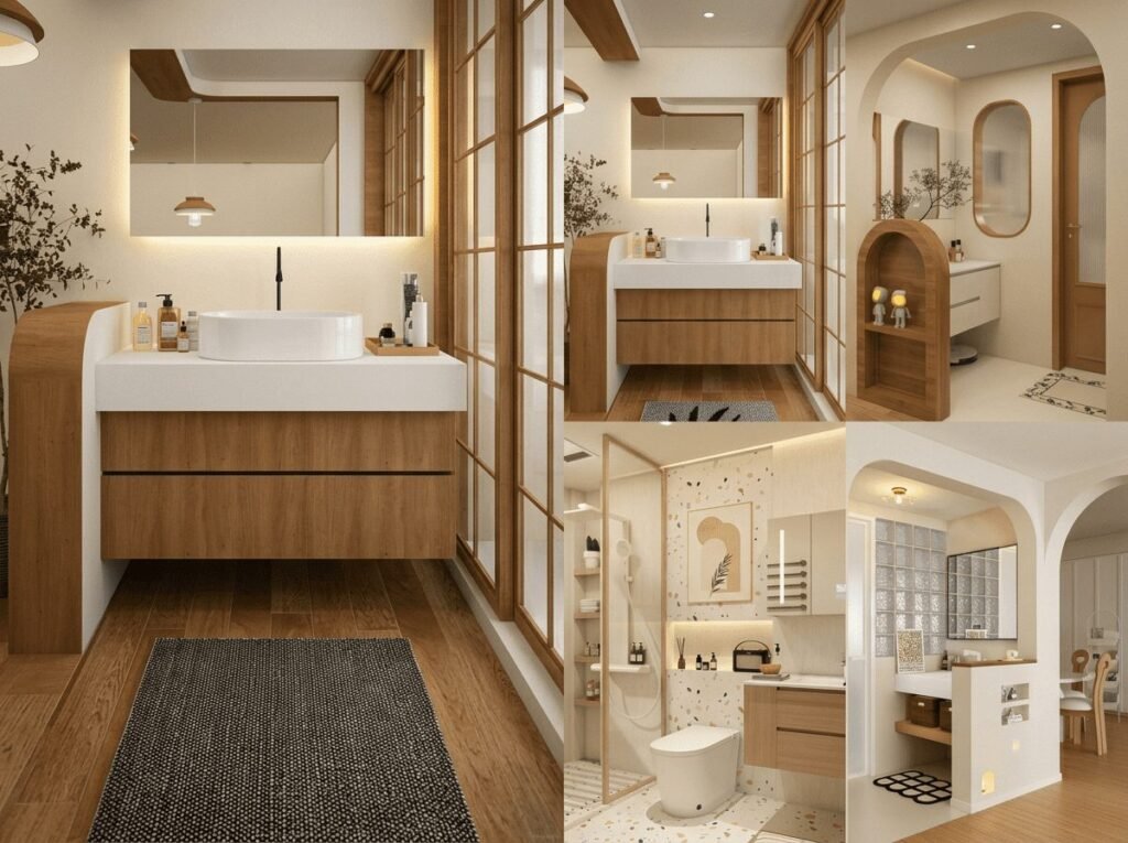 bathroom layout planning with vanity toilet shower and bathtub positions