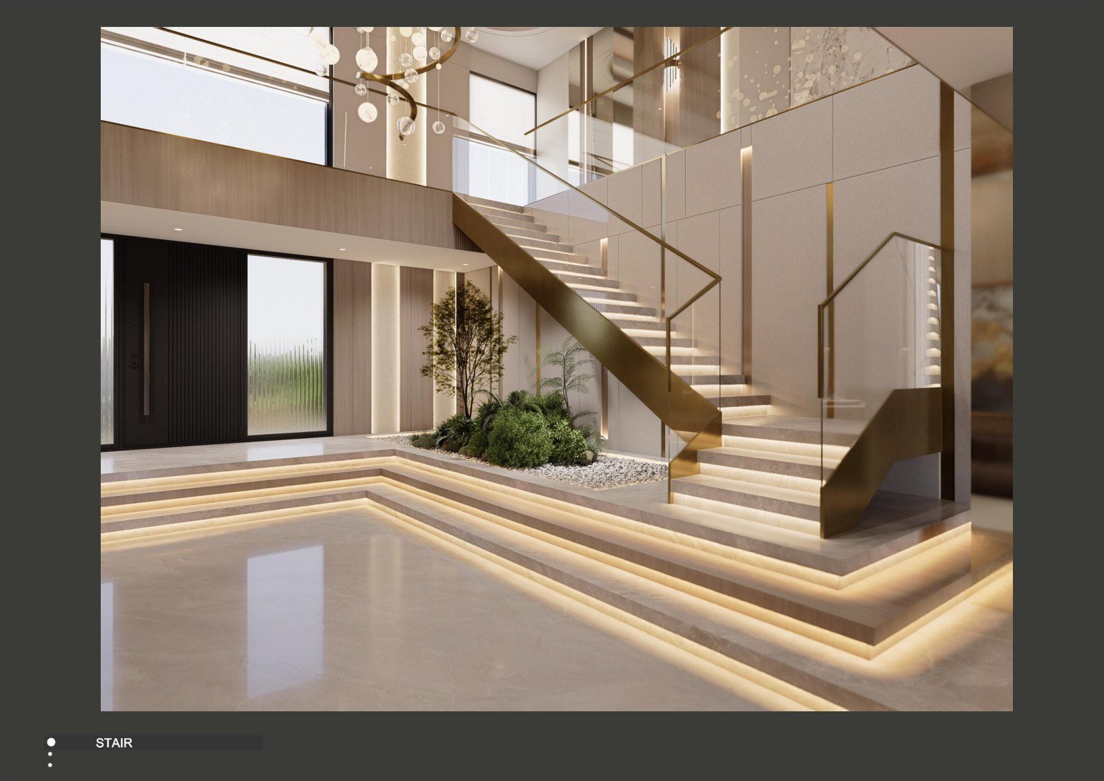 Africa projects — South African villa interior with stone kitchen