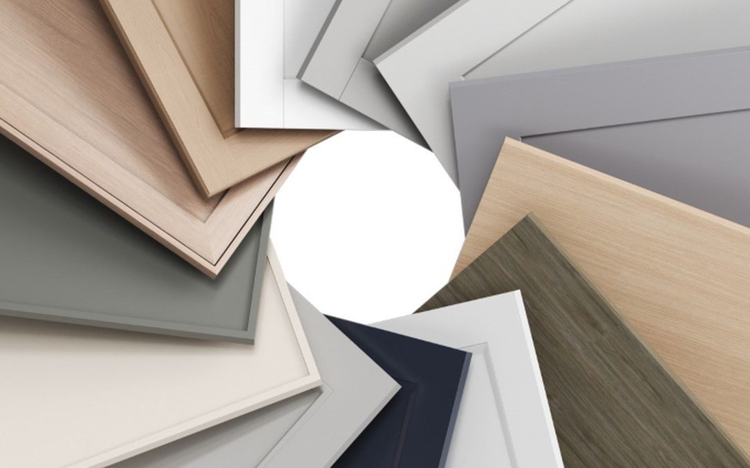 Material and finish sample board used to confirm BOM specifications