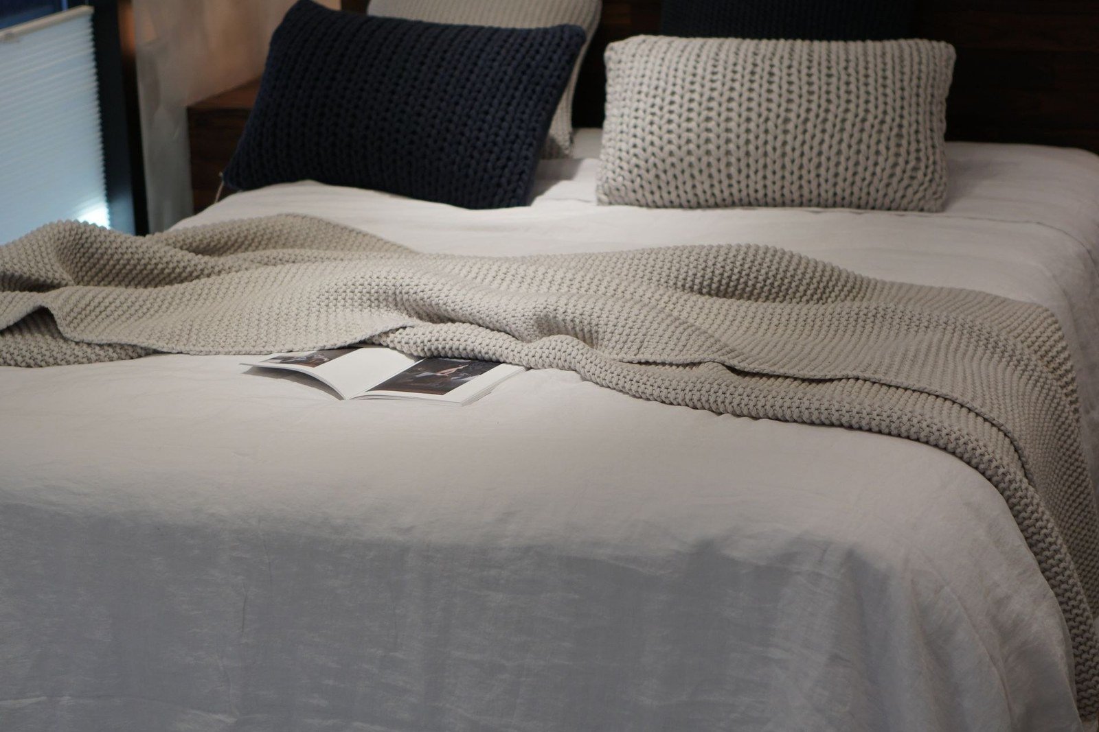 Velvet and silk-touch schemes in a villa master bedroom
